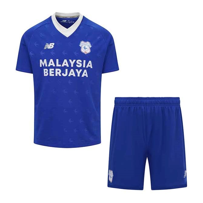 Camiseta Cardiff City Replica Primera Ropa Niño 2022/23